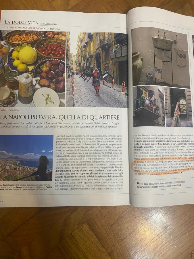 Apartament Casa Gioia, Tra Palazzo Reale,Lungomare E Monte Echia Neapol Zewnętrze zdjęcie